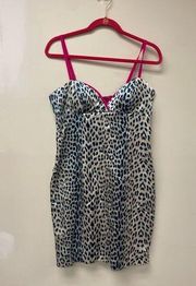 Boston Proper Cheetah Print Mini Dress