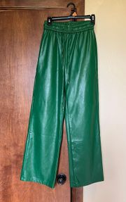 Green Leather Pants