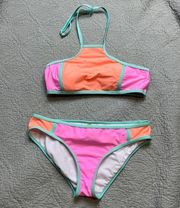 Gianni Bini Color Block Bikini Set