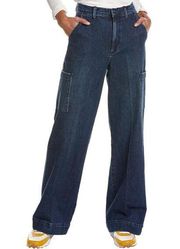 Joe's Jeans Dalia Wide Leg Cargo Jeans 90s Y2K Baggy Loose Women's Size 31 Blue