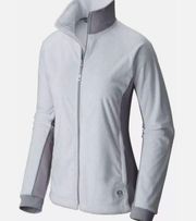 Mountain Hard Wear Pyxis grey and white stretch jacket