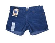 GAP Womens 4 Frayed Hem Corduroy Short in Ocean Blue NEW