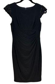 Jessica Howard Beaded Sheath Dress 4P