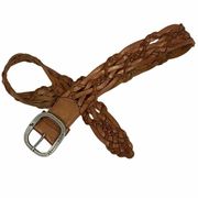 Abercrombie rust sheen color braided leather belt