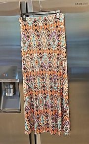 💕VERONICA M💕 Midi Skirt ~ Multi-Color Navajo Pattern Medium NWOT