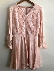 ⭐️ Blush pink lace dress size 10