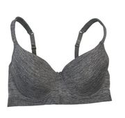 Nautica Intimates Size 38D Lightly Lined Bra Underwire Adjustable Straps Gray