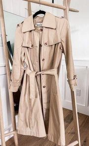 VINTAGE ⚡️ Bonwit Teller neutral trench coat