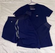 Navy Scrub Set