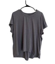 ATHLETA Blue Grey Short Sleeve T-Shirt Size Medium