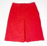 Vince Camuto Orange Pleated Skirt With Pockets