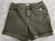 Army Green Jean Shorts 