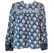 Cleobella Anita Blouse in Mystic Block Print