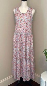 NWT MIA & TESS Sleeveless Summer Dress. Size Small. Blue/pink Floral