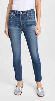 Moussy vintage Revolve BALLENA HIGH RISE med wash straight SKINNY 28”