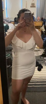 White  Size Large Mini Dress- worn once