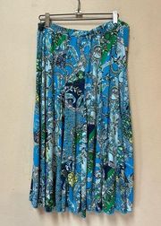 Premise, ladies blue and white long skirt. Great condition. XL.