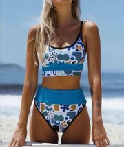 Two Piece Bikini Top & Bottom Set Size Small NWT