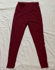 Wine Red Leggings