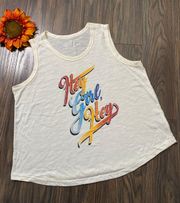 “Hey Girl Hey” cropped Tank Top LARGE