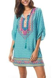 Urban Coco Ladies Vibrant Night Out Vacation Flowy Tunic Ladies Dress SZ Small