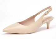 Calvin Klein nude kitten Sling Back heels Size 8 B38