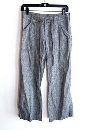 Patagonia Womens Pants Wide Leg Hemp Organic Cotton Size 2 Lagenlook Summer Gray