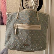 Libby Edelman light jean look purse distressed look pre-owned