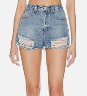 Superdown Simi Distressed Denim Shorts