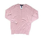 BCBG Maxazria Soft Fine Ribbed Knit Sweater Jumper Top Soft Pink Size XXS Small