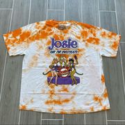 NEW JOSIE & THE PUSSYCATS 90’S GRAPHIC TIE DYE OVERSIZED BAND TEE SZ S M L XL