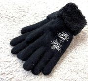 Gloves with Snowflake details