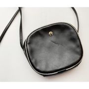 Etienne Aigner • Black Leather Crossbody Purse