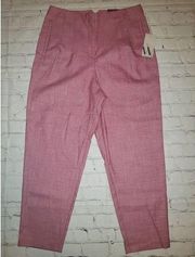 Nwt Worthington Women's Size 6 Straight Leg Red Dress Pants