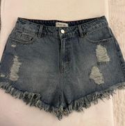 Star Denim Shorts