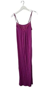 Jennifer Lopez Purple Soft Cami Night Gown Lace Trim Women's Small New