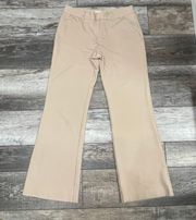 Wide Leg Beige Stretchy Dress Pants Size 10