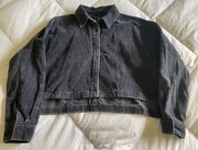 Forever 21 Black Corduroy Cropped Jacket