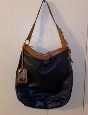 Lauren Ralph Lauren Farringdon Leather Hobo Large Tote Shoulder Bag