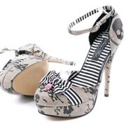 IRON FIST LACEY DAYS SKULL SAILOR NUDE PLATFORM HEELS SHOES BIN 12