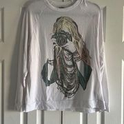 Lauren Moshi Amelie Color Camera Girl Graphic Sweatshirt