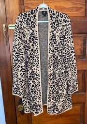 Animal Print Cardigan