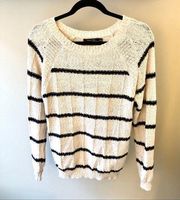 Doe & Rae Striped Knit Sweater