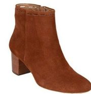 Corso Como Cognac Pixel Suede Ankle Boot Size 8M