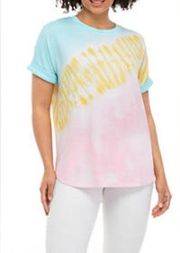 Crown & Ivy Tie-Dye Flowy Tee