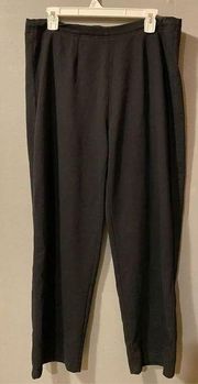 Coldwater Creek Black Pull On Straight Pants Size Large