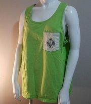 Comfort Colors  Green Panhellenic Tank Top (Medium)