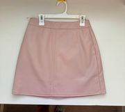 Buddy Love Pink Leather Skirt