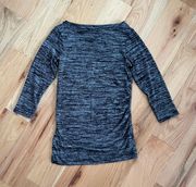 3/4 Sleeve Gray Maternity Top