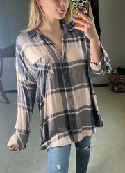 Free People : Oversized Plaid Flannel